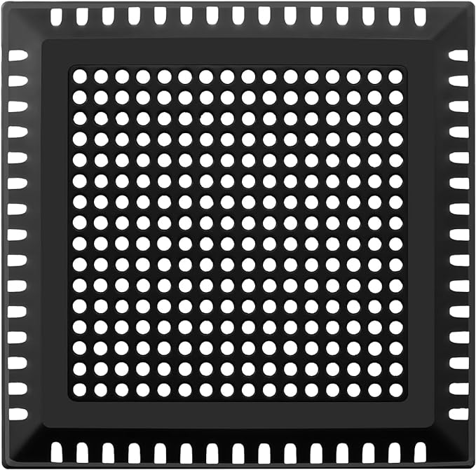 Aluvor Drain Hair Catcher,Shower Drain Cover Hair Catcher Shower Drain Strainer for Bathroom Floor,Square Shower Hair Drain Catcher to Keep Away from Clogged Drain (Matte Black, 4 inch)