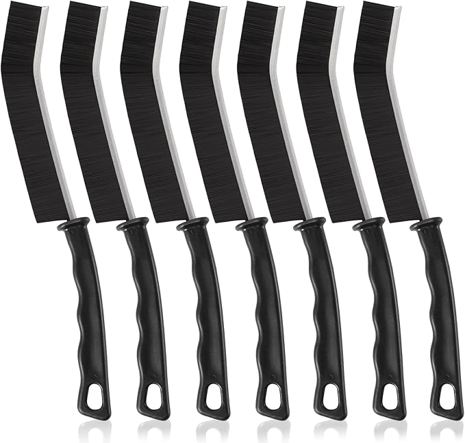7pcs Hard Bristle Crevice Cleaning Brush Multifunctional Gap Scrub Cleaner Tool for Household Use, Kitchen Sink, Bathroom, Toilet Dead Corners, Window, Vehicle, Grout, Clean Tight Spaces