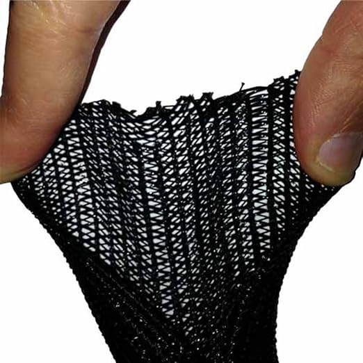 Electriduct 3/8" Hook Self Closing Sleeve Braid Wrap Around Sleeving Flame Retardant Flexible Mesh Cord Cover Cable Protector Wire Organizer - 100 Feet - Gray