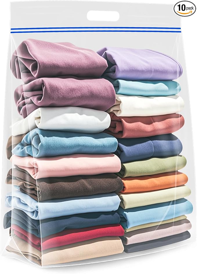 Extra Large 25 Gallon Storage Bags, Set of 10
