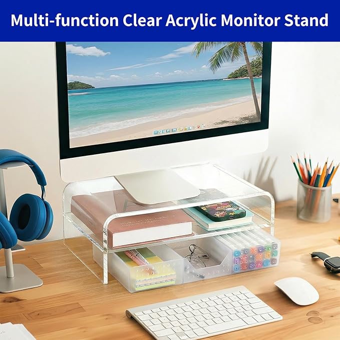 Acrylic Clear Desk Organizers and Accessories