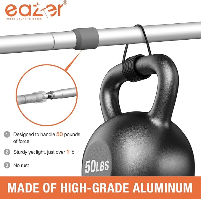 Eazer 2-in-1 Window Cleaner Tool, 64'' Window Squeegee for Home, Window Cleaning Squeegee Kit with Telescopic Pole