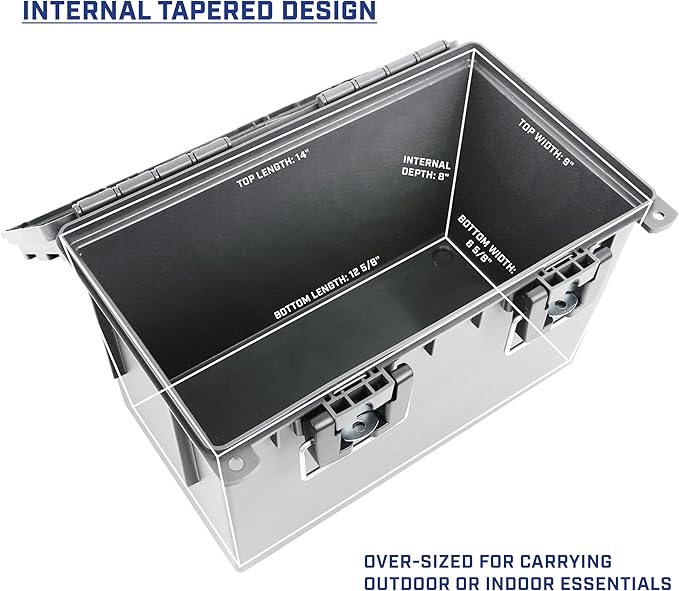 12766 XL Storage Bins With Lids, Mothers Day Gifts, Stackable Storage Bins