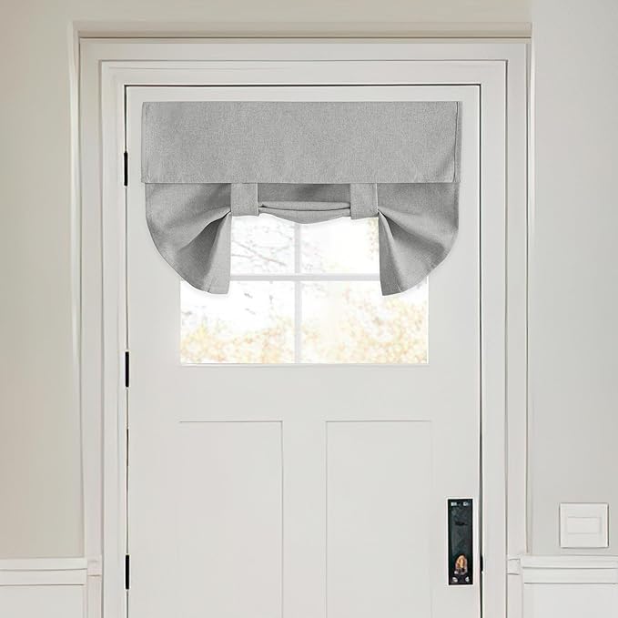 RYB HOME Door Window Curtains Privacy Sunlight Shades for Classroom Windows and Doors Cover Lockdown Shades, Room Darkening Design Blocks Views