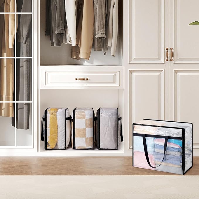 2 Pack Clear Blanket Storage Bags