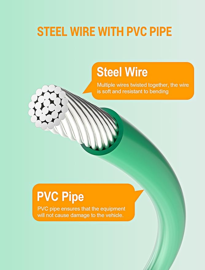 Auto Sunroof Cleaning Tool, 78 Inch Long Flexible Pipe Brush, Tube Cleaner Brush with 1 PC 7.9 Inch Drain Brush, Slim Drain Dredging Brush Perfect for Car Sunroof, Windshield Wiper Drain Hole