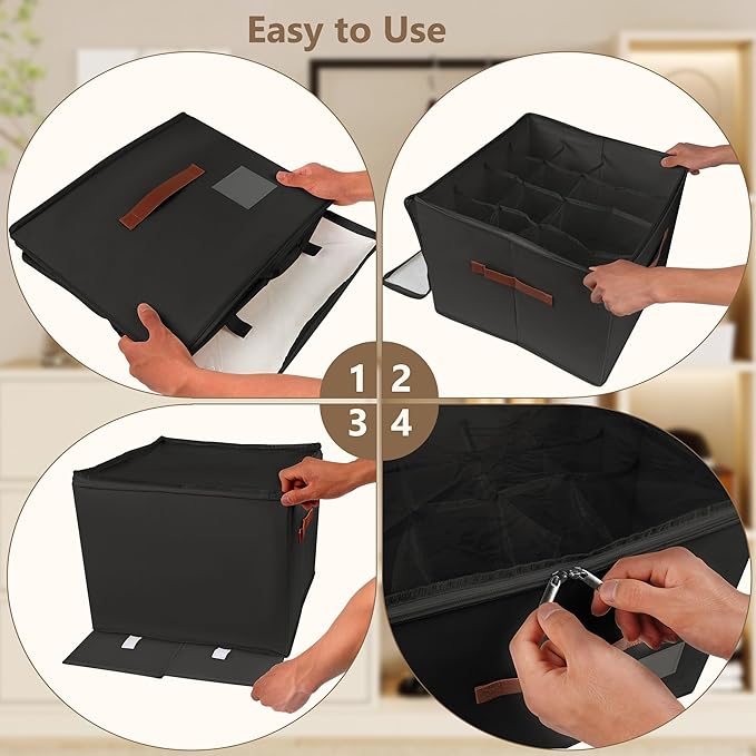 Shoe Organizer for Closet, Black