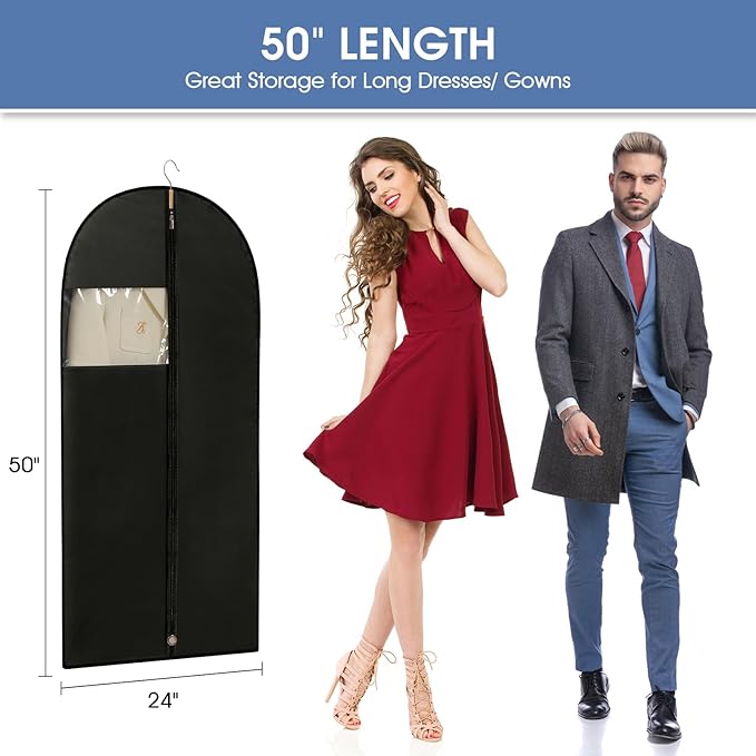 Garment Bags for Hanging Clothes, 5 Packs