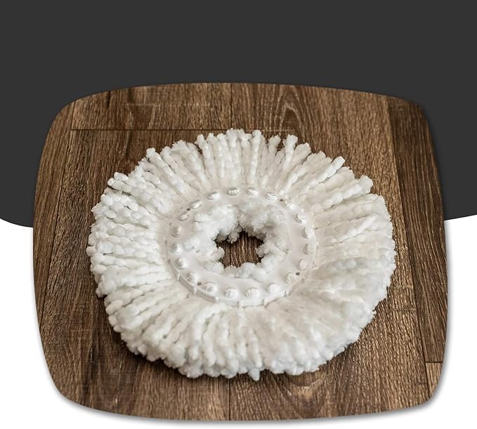 Hurricane Spin Mop Replacement Mop Heads for As Seen On TV Cleaning System by BulbHead, Spin Away Germy, Dirty Water - Super-Absorbent Microfiber Head Holds 10X Weight — 1-Pack
