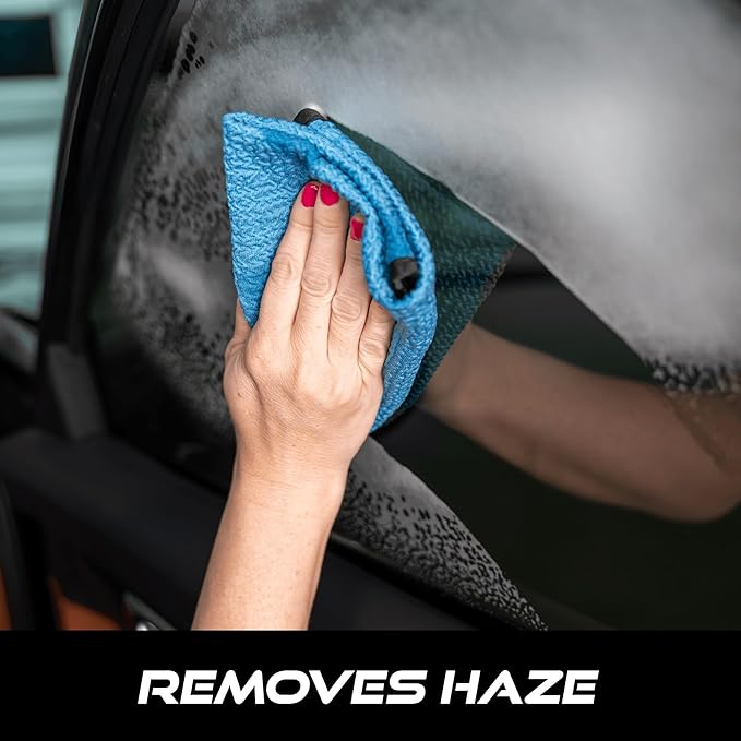 VIKING Glass Microfiber Cleaning Cloth for Car and Home 2 Pack, Glass Towels for Mirror, and Picture Frames, and Car Detailing Kit, 16 inch x 16 inch