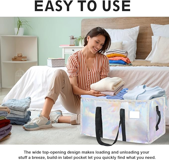 12 Pack-Extra Large Heavy Duty Moving Bags, Shiny Color