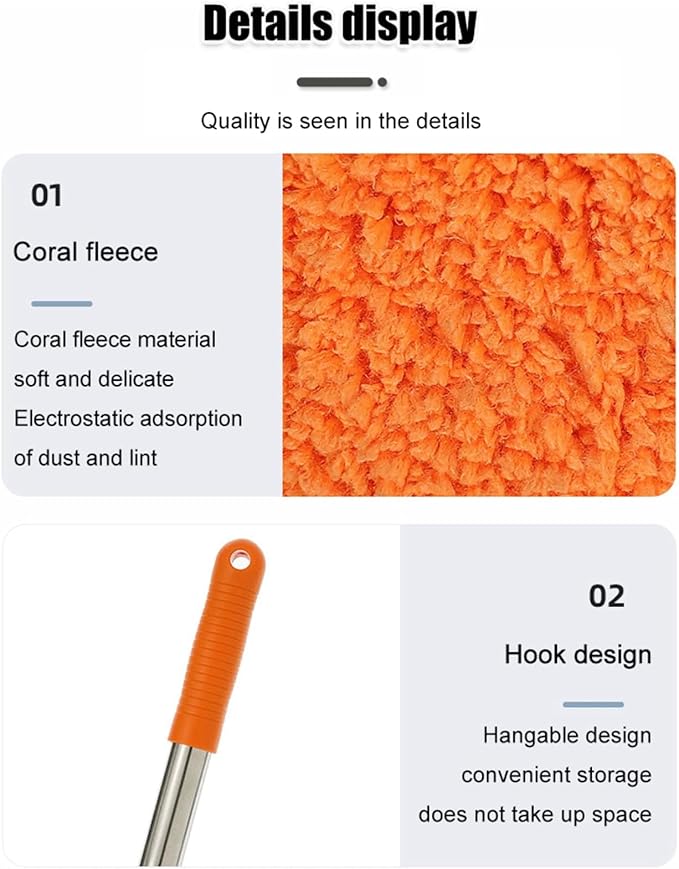 Generic 2024 New Intellect Mop, 360° Rotatable Adjustable Cleaning Mop, Extendable Wall Cleaning Mop,Long Handle Microfiber Spin Mop, Easy Cleaning Round Spin Mop for Wall, Ceiling, Window (64inch)
