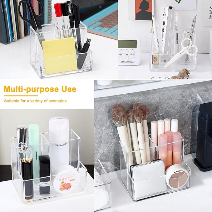 Clear Acrylic Makeup Brush Organizer
