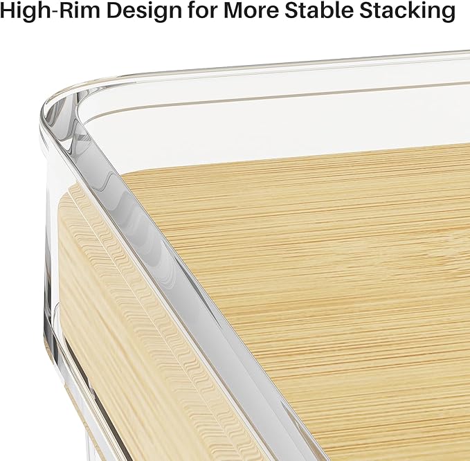 3 Set Pantry Organizer and Stackable Storage Kitchen,Sturdy and Durable Storage Basket for Potato, Onion, Garlic, Fruit, Vegetable, Produce