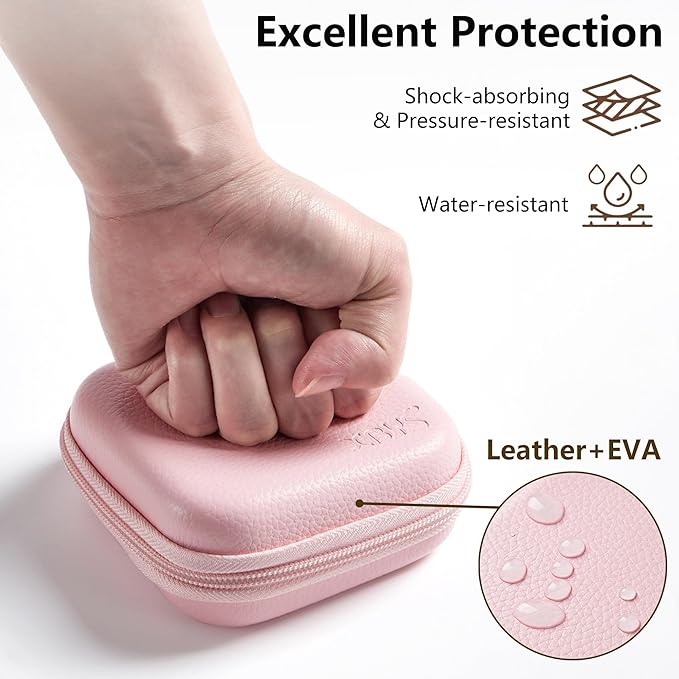Charger Case for Macbook, Portable Tech Electronic Organizer Bag, Travel Storage Pouch for Laptop Accessories, MacBook Power Adapter, Charging Cords, USB Drives, Power Bank (Pink, M)