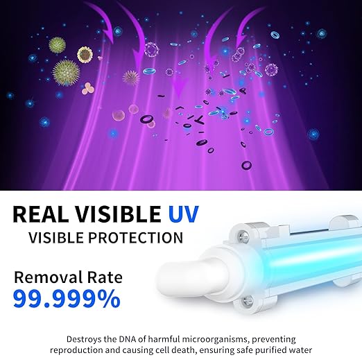 WINGSOL Reverse Osmosis Water Filter, 0 TDS UV Space-Saving Tankless RO System, 10-Layer Filtration Under Sink, NSF/ANSI 42&53&58 Certified