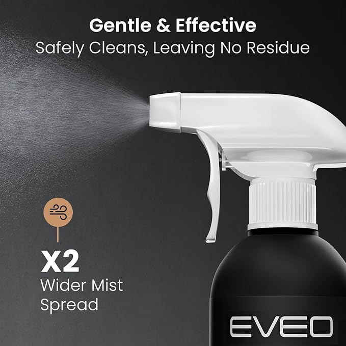 EVEO® Screen Cleaner Spray Kit (Streak-Free) TV Screen Cleaner for Smart TV, LCD, LED, OLED | Computer Screen Cleaner Spray and Wipe Microfiber Cloth