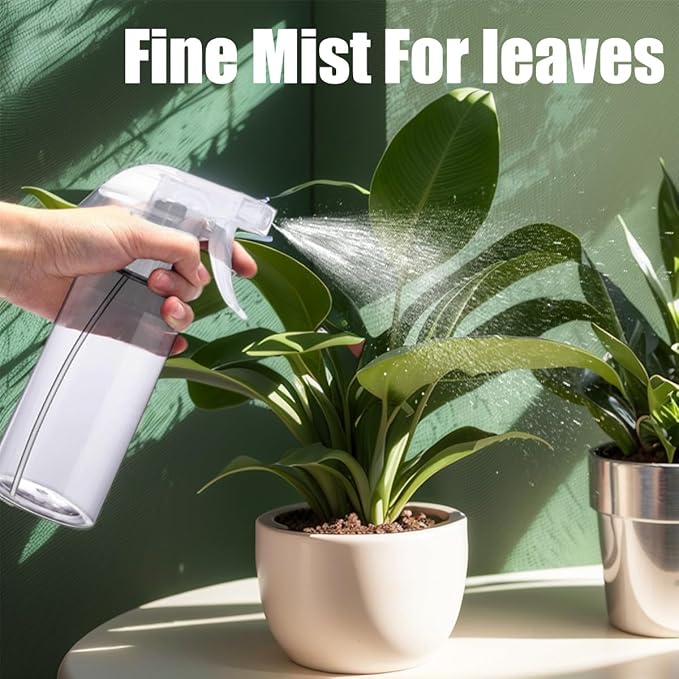 JohnBee Spray Bottles - 16.9oz/2Pack - Premium Adjustable Spray Bottles for Cleaning - No Leak And Clog Mister Spray Bottle - Spray Bottle For Hair, Plants, Pet, Vinegar, And Rubbing Alcohol Reagent
