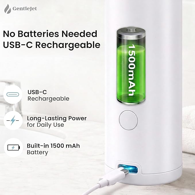 GentleJet OpalDrop Automatic Liquid Soap Dispenser for Kitchen Sink – Touchless No-Drip Pump, USB-C Rechargeable, 304 Stainless Steel, IPX5 Water-Resistant, 270 ml