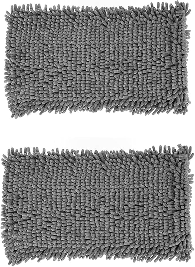 Wall Cleaner Mop Replacement Head, 2 Pack Chenille Reusable Dust Mop Pads for Wall Washer Floor Cleaning, Fit ASIN B0DG4LV7SJ