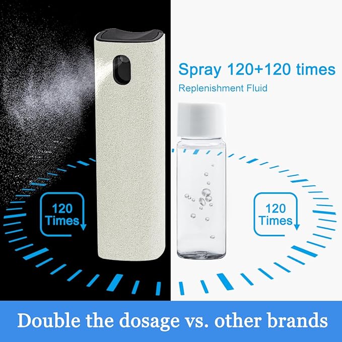 walrfid Car Screen Cleaner Spray, Electronic Touchscreen Mist Cleaning Brush Kit for TV, Laptop, iPad, iPhone, Cellphone, MacBook Pro, Tablet, PC