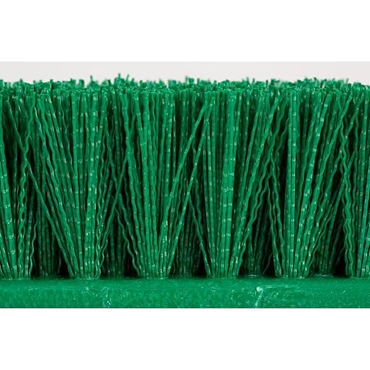 SPARTA Multi-Level Tile Scrub Brush 12" Wide Brush Head, Heavy-Duty Tile Cleaning Brush with End Bristles for Commercial Tiles, Tubs and Floor, Plastic, 12 Inches, Green