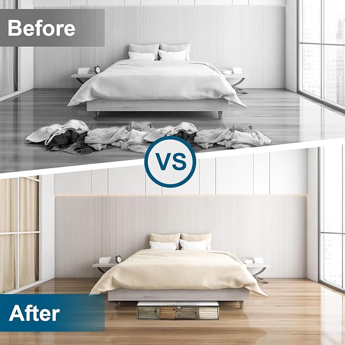 4 Packs Under Bed Storage Containers Bins