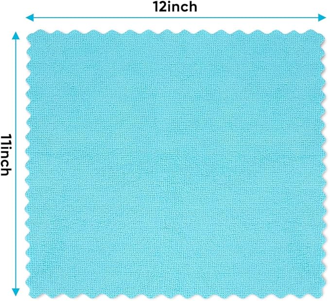 Orighty Microfiber Cleaning Cloth, 200 Pack Highly Absorbent Cleaning Supplies, Lint Free Kitchen Towels Cleaning Rags, Microfiber Towels for Cars, House, Window, 12x11 inch