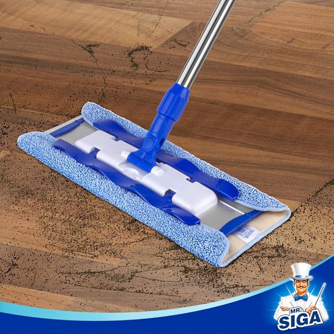 MR.SIGA Professional Microfiber Mop Refills, Pack of 3, Size: 42cm X 23cm