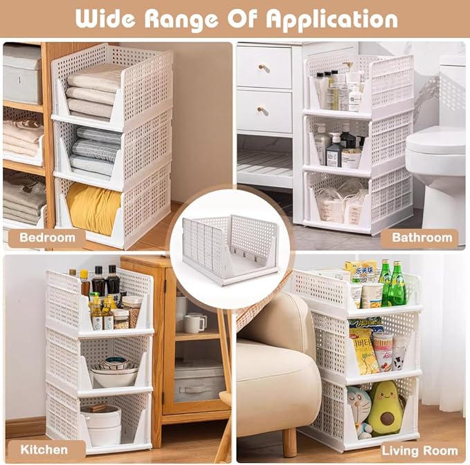 Yazi 5XL Stackable Plastic Storage Basket
