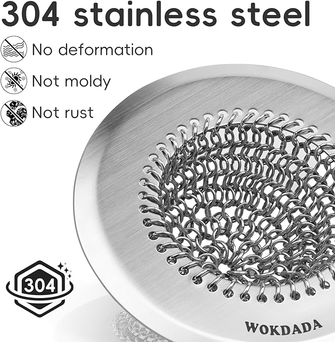 2 Pack Wokdada Bathtub Drain Hair Catcher, Wokdada Fast Drainage Shower Drain Hair Catcher