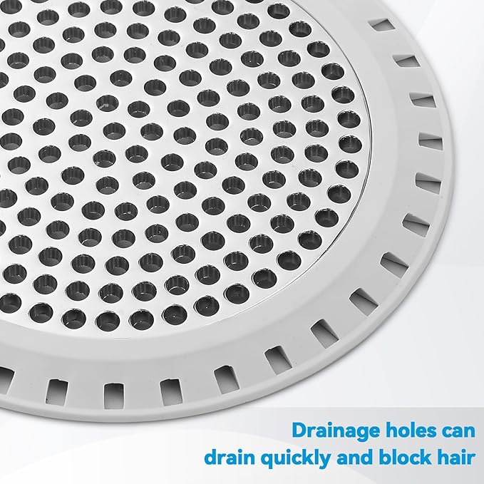 Shower Drain Hair Catcher,Aluvor Shower Drain Cover Bathtub Drain Strainers Weighted Metal Hair Trap Stopper Sink Protector Filter Bathroom Flat
