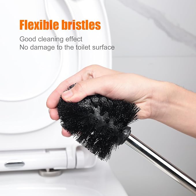 Ibergrif Bathroom Brushes, Stainless Steel, Silver, One Size
