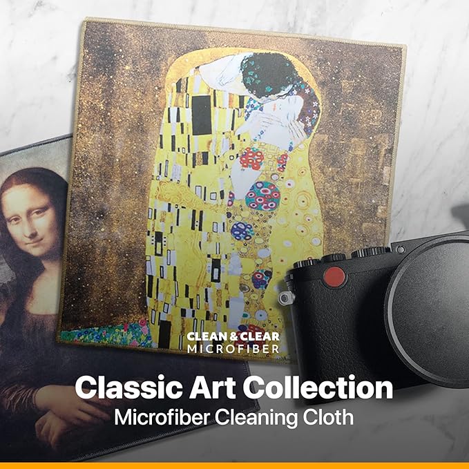Extra Large [5 Pack] Classic Art Collection 2, Microfiber Cleaning Cloth - Ultra Premium Quality Microfiber Cloth(Best for Camera Lens, Glasses, Screens, and All Lens.)