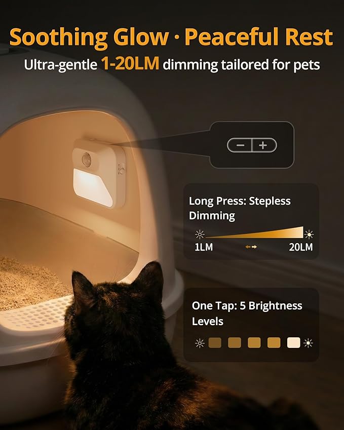 Lyridz Smart Sync Linkable Night Lights with 3-in-1 Charging Dock, Rechargeable Motion Sensor Nightlight, Dimmable Step Lights for Stairs, Hallway, Bathroom, Bedroom, Nursery, Pets, 3 Pack