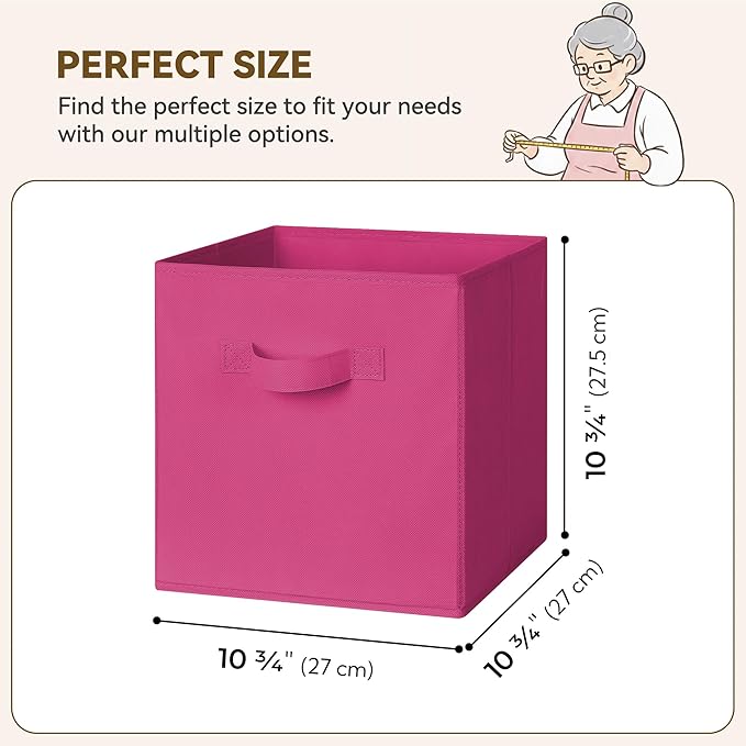 SAYS 11 Inch Cube Storage Bins, Cube Storage Organizer, Fabric Storage Bins