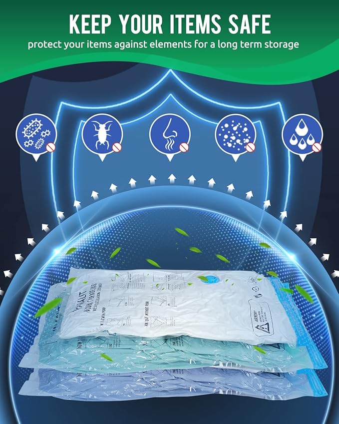 Vacuum Storage Bags with Electric Pump, Travel