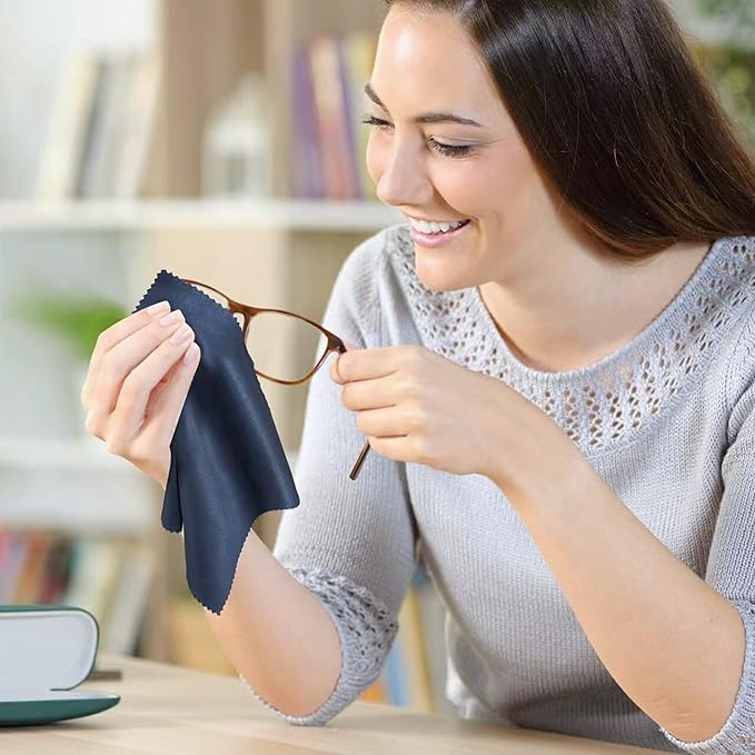 Microfiber Cleaning Cloth (Pack of 13) Ultra-Soft Cleaning Cloth for Glasses, iPhone Camera Lens, Screens & More