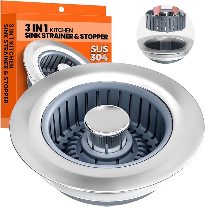 Kitchen Sink Drain Strainer - Upgraded Kitchen Sink Stopper,Sink Stopper Kitchen Drain