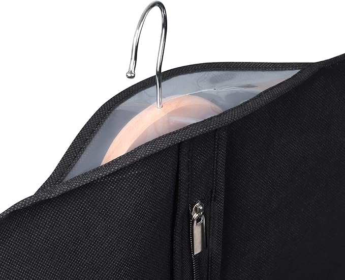 16 Pack Suit Bags Garment Bag for Men Storage 40-inch Clothes Cover with Clear
