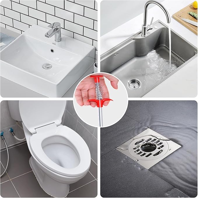 Flexible Grabber Claw Pick Up Reacher Tool 4 Claws Bendable Hose Pickup Reaching Assist Tool for Litter Pick, Home Sink Drains Toilet Trash Hair Clog Sink Snake Remover Tool (36 Inch)