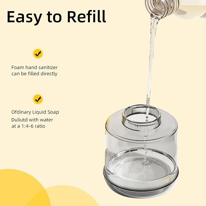 Kids Automatic Touchless Foaming Soap Dispenser, Cute Chick IPX7 Waterproof 350ML Hand Soap Dispenser for Kids Bathroom Home