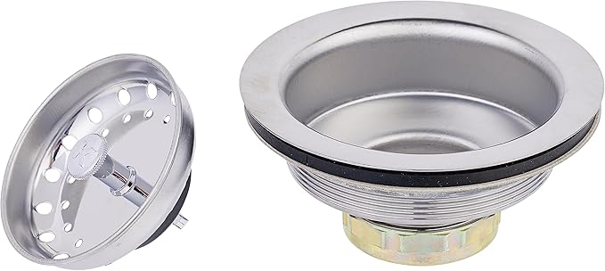 Keeney 1431SSBX Sink Strainer with Fixed Post Basket, Stainless Steel