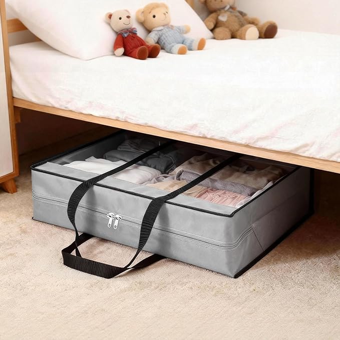 4 Pack Clear Clothes Storage Bags, 94L Blanket Storage Bag
