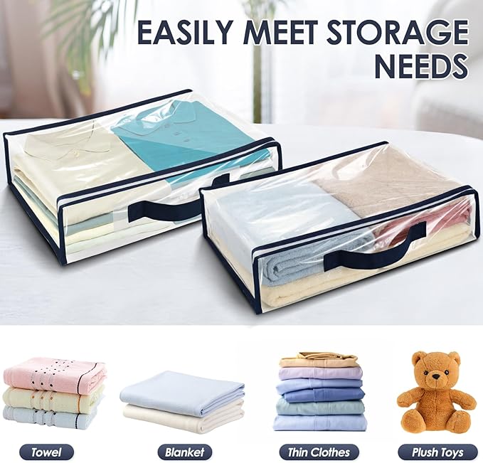 24 Pack Clear Storage Bags with Zipper