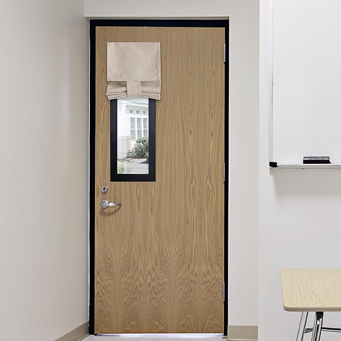 RYB HOME Classroom Door Window Cover, Privacy Sunlight Shades for Classroom Windows and Doors Cover Lockdown Shades