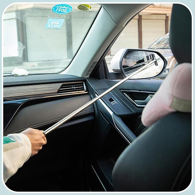 YZXODN 3 PCS Side Mirror Squeegee,Car Mirror Squeegee,Retractable Car Rearview Mirror Wiper,Portable Car Cleaning Tool for Rainy Foggy Weather