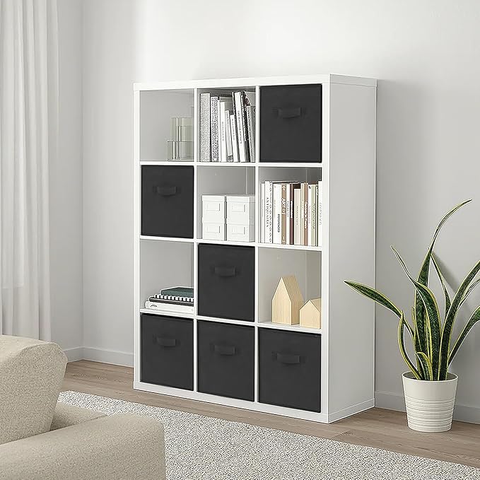 Large Storage Cubes- 13 Inch Cube Storage Bins for Organizing Shelves Kallax