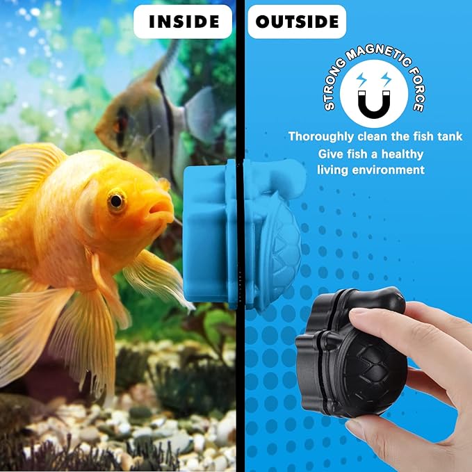 2 Pcs Algae Scrapers - Aquarium Glass Brush Cleaner