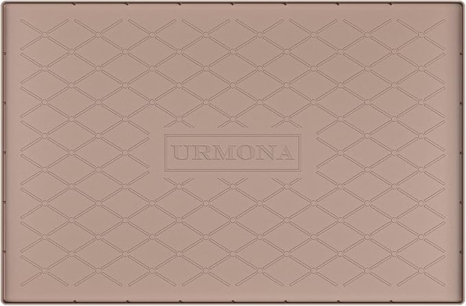 34" x 19" Waterproof Silicone Mat in Multiple Sizes & Colors, Khaki